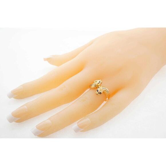 "Vintage Estate Sapphire 19K Gold Womens Ring - Discount Jew